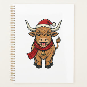 Chapeau de Père Noël vintage de vache des Highland
