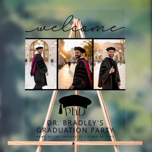 Chapeau de remise des diplômes de doctorat PhD Bie (Neutre)
