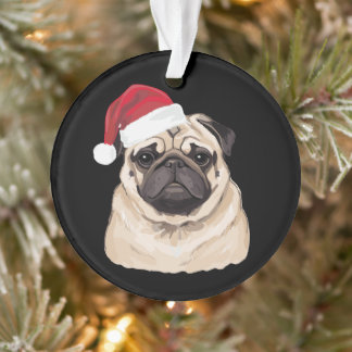 Chapeau de Santa Pugmas Pug Noël Joyeux Noël Vacan
