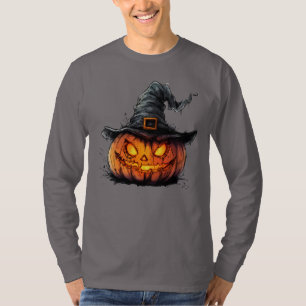 Chapeau de sorcière Citrouille Méchante T-Shirt Ha