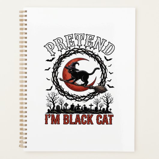 Chapeau de sorcière de chat noir prétendu Hallowee (Devant)