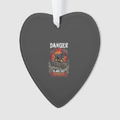 Chapeau de sorcière de Halloween Danger Black Cat (devant)