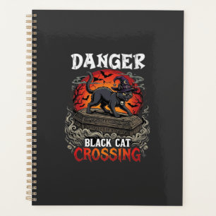 Chapeau de sorcière de Halloween Danger Black Cat