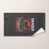 Chapeau de sorcière de Halloween Danger Black Cat (Serviette à main)