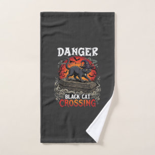 Chapeau de sorcière de Halloween Danger Black Cat