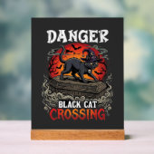 Chapeau de sorcière de Halloween Danger Black Cat (Neutre)