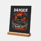 Chapeau de sorcière de Halloween Danger Black Cat (Angle)