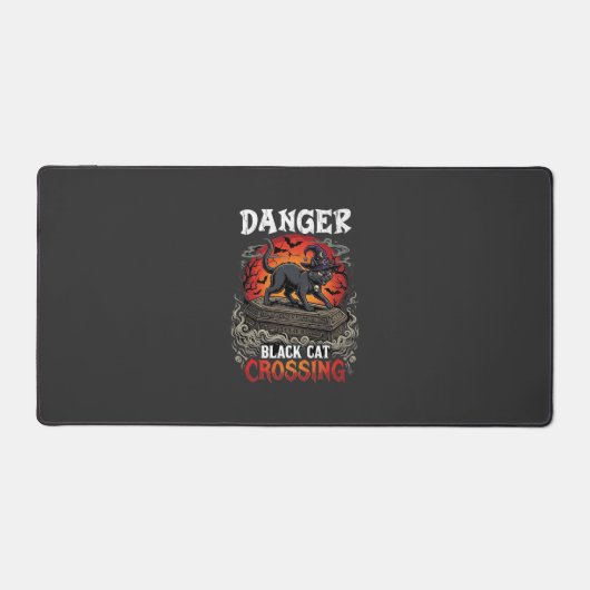 Chapeau de sorcière de Halloween Danger Black Cat (Recto)