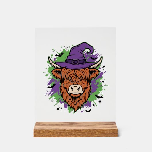 Chapeau de sorcière de vache des Highlands Hallowe (Recto)