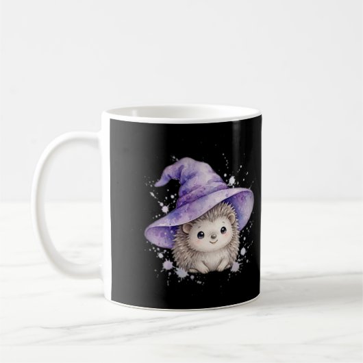 Chapeau de Sorcière Hérisson Mug Mignon (Gauche)