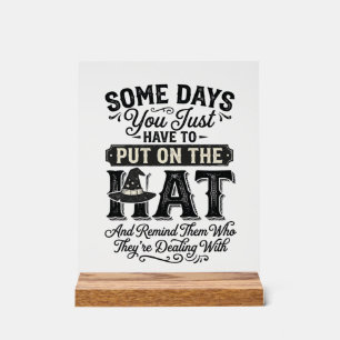 Chapeau de sorcière vintage typographie drôle de c