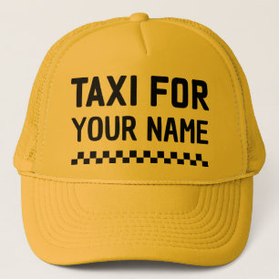 Chapeau de taxi à nom personnalisé Casquette de