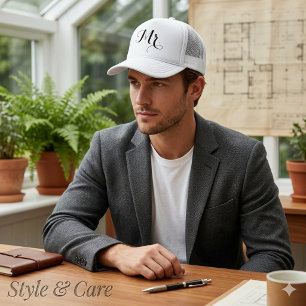 Chapeau élégant Monsieur Texte – Cadeau Casquette 