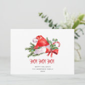 Chapeau festif du Père Noël Carte de vœux de Noël (Debout devant)