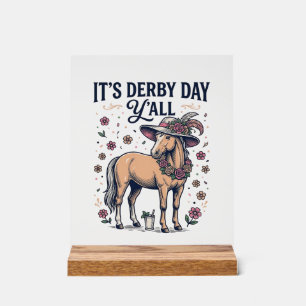 Chapeau Floral de Cheval de Derby Day Y’all