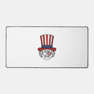 Chapeau haut de forme à l'envers patriotique dessi