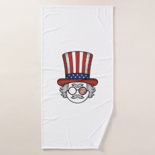 Chapeau haut de forme à l'envers patriotique dessi