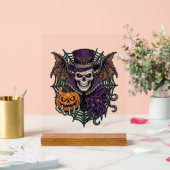 Chapeau Haut de Forme Crâne de Halloween Ailes de (Mariage)