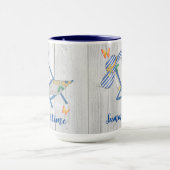 Chapeau rayé et mug d'été (Centre)