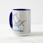 Chapeau rayé et mug d'été (Devant gauche)