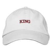 Chapeaux casquettes brodés en coton de couleur bla