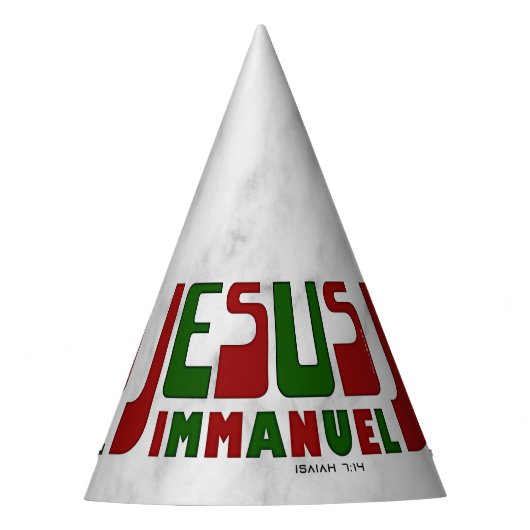Chapeaux De Fètes 02" JÉSUS, Noël d'Immanuel " (Devant)