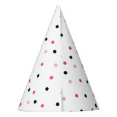 Chapeaux De Fètes 21e anniversaire Pink Festive Pois (Dos)