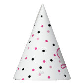 Chapeaux De Fètes 21e anniversaire Pink Festive Pois (Gauche)