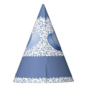 Chapeaux De Fètes 35e anniversaire Random Number Motif Bleu/Blanc (Dos)