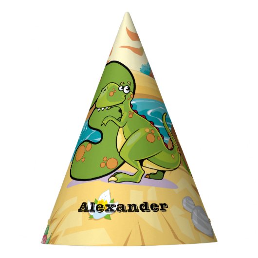 Chapeaux De Fètes 3ème Dinosaure d'anniversaire (Devant)
