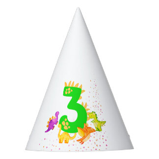 Chapeaux De Fètes 3rd Birthday. Dinosaur Design. My third birthday.