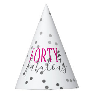Chapeaux De Fètes 40 modernes et casquettes de papier de quarantièm