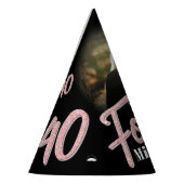 Chapeaux De Fètes 40e anniversaire photo personnalisée parties scint (Gauche)