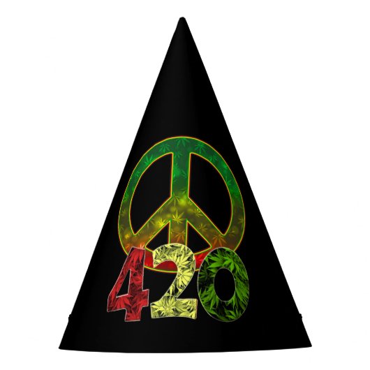 Chapeaux De Fètes 4 20 Paix (Devant)