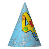 Chapeaux De Fètes 4ème anniversaire de robot (Gauche)