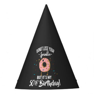 Chapeaux De Fètes 50e anniversaire Drôle Donut Cinquante ans Fête