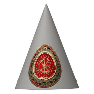 Chapeaux De Fètes [510] Vegvisir - Viking Gold Magic Runic Compass