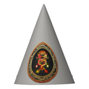 Chapeaux De Fètes [600] Dragons rouges et jaunes