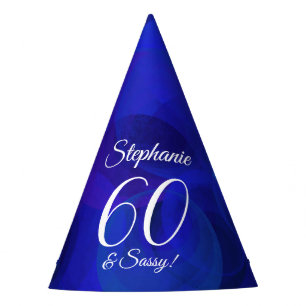 Chapeaux De Fètes 60 & Sassy Elegant Royal Blue Anniversaire