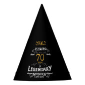 Chapeaux De Fètes 70e anniversaire Legendary Black Gold Retro (Devant)