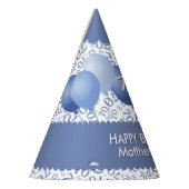 Chapeaux De Fètes 70e anniversaire Numéro Motif Coupon bleu/blanc (Gauche)