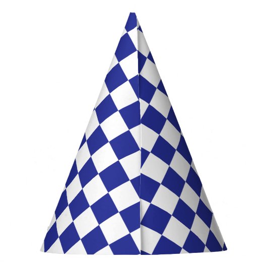 Chapeaux De Fètes à damiers bleu et blanc (Dos)