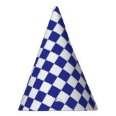 Chapeaux De Fètes à damiers bleu et blanc (Droite)
