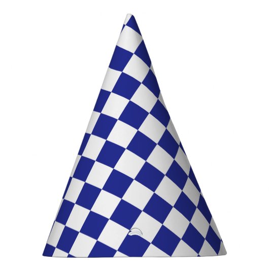 Chapeaux De Fètes à damiers bleu et blanc (Droite)