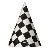 Chapeaux De Fètes À damiers noir et blanc (Gauche)