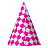 Chapeaux De Fètes à damiers rose et blanc (Dos)