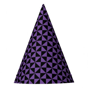 Chapeaux De Fètes à damiers Triangles Purple Casquette