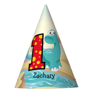 Chapeaux De Fètes Ă?re coutume de fête d'anniversaire de dinosaure