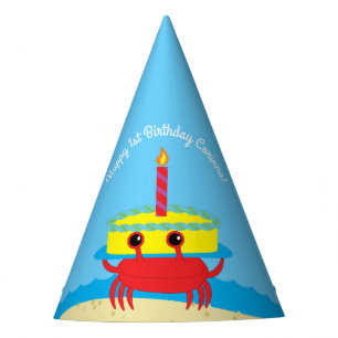 Chapeaux De Fètes Ă?re fête d'anniversaire de plage mignonne de