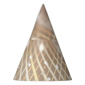 Chapeaux De Fètes Abstrait Brown, Waves Stars Arrière - plan. (Gauche)